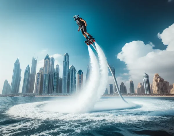 Flyboard Dubai – rider above the sea