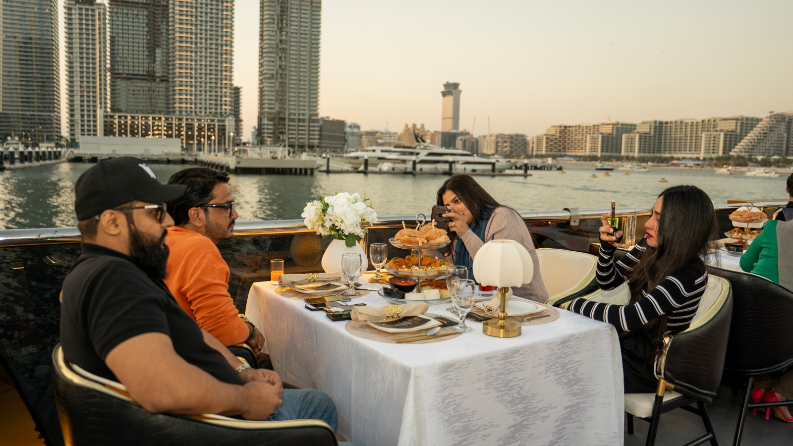 Dubai Marina at sunset