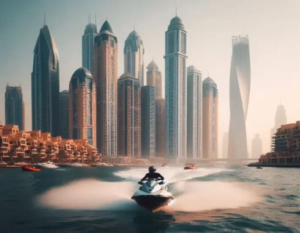JetSki ride along the coast